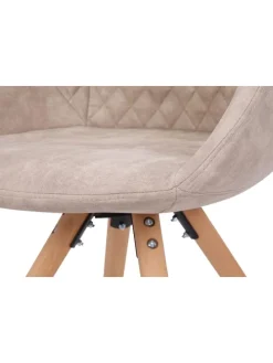 Stuhl Chadwick 2erSet in weiß - creme