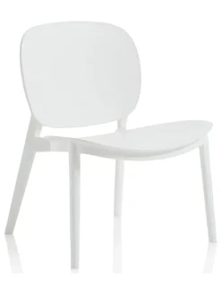 Stuhl "Mahon" in Weiß - (B)58 x (H)71 x (T)48,5 cm