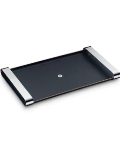 Tablett ''Club'' in Schwarz/ Silber - (L)54 x (B)32 cm