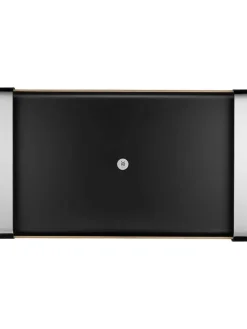 Tablett ''Club'' in Schwarz/ Silber - (L)54 x (B)32 cm