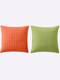 Tagesdecke in terra+grün