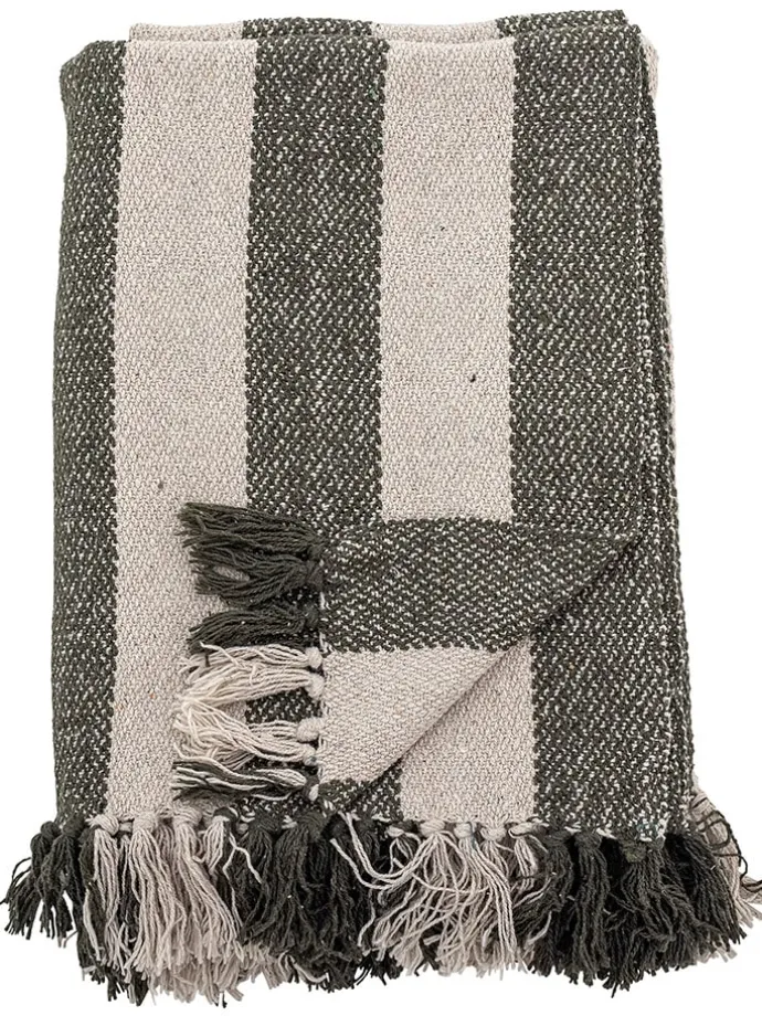 Tagesdecke ''Jodina'' in Beige/ Grün - (L)160 x (B)130 cm