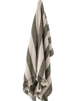 Tagesdecke ''Jodina'' in Beige/ Grün - (L)160 x (B)130 cm