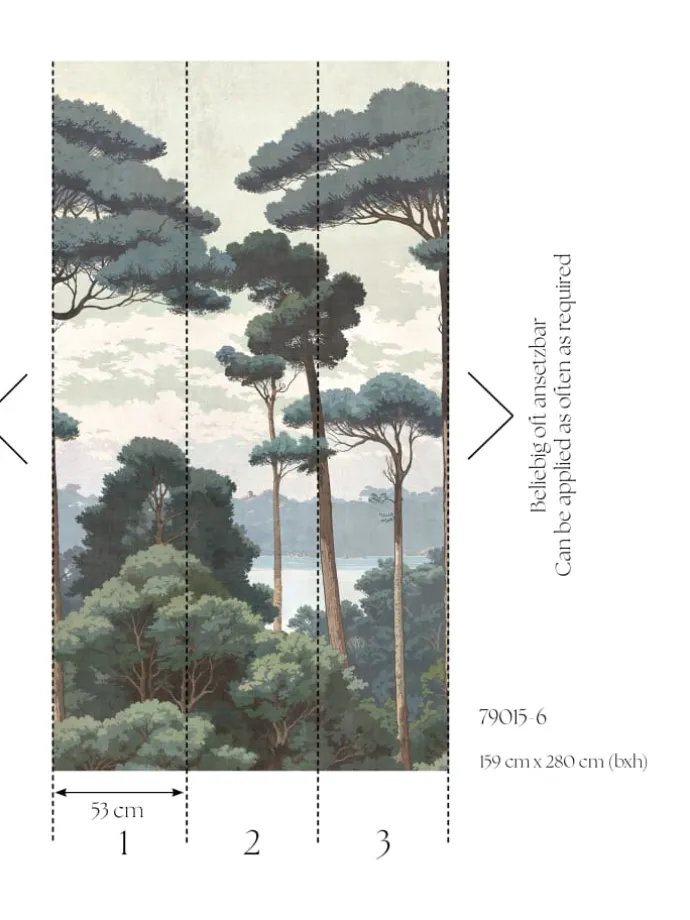 Tapete Hot Spots Forest Braun