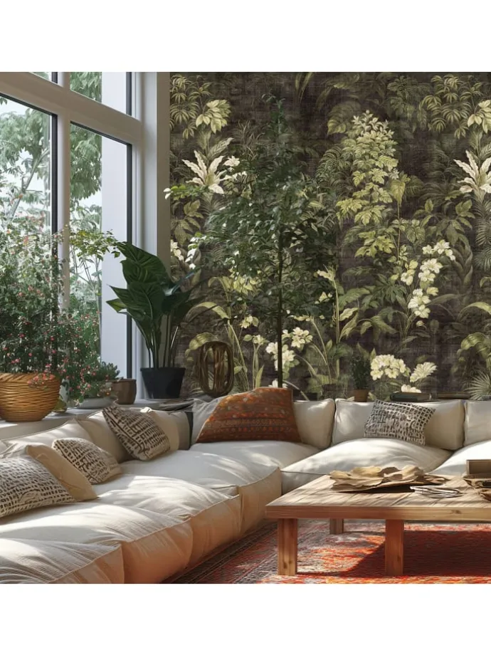 Tapete Hot Spots Jungle Creme