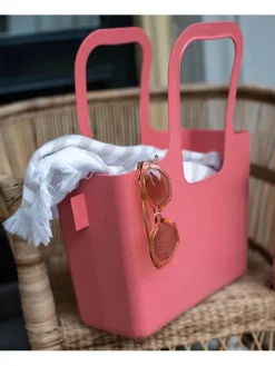 Tasche in Rot - (B)32,7 x (H)38,6 x (T)13 cm