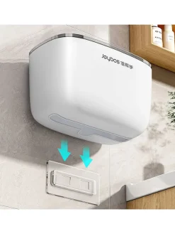 Taschentuchbox in Weiß/ Grau - (B)23 x (H)16,5 x (T)14 cm