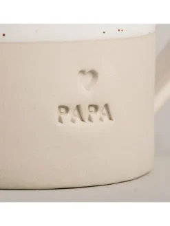 Tasse "Papa" in Beige/ Weiß - 350 ml