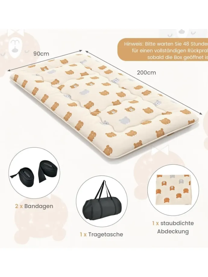 Tatami-Matte 90x200cm in Braun