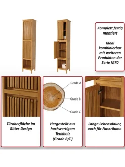Teak-Hochschrank M70