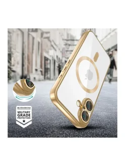 Tech Protect Hülle Gold mit Magnetring iPhone 16 in Gelb