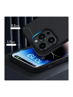 TechProtect Silikon magnetisch Hülle iPhone 13 / 14 Schwarz in Schwarz