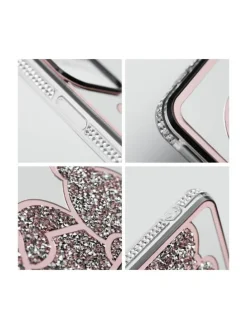 Teddy Bear Handyhülle kompatibel mit iPhone 16 Pro Max Pink in Pink