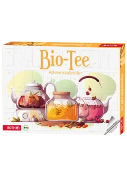 Tee Adventskalender mit 24 einzelnen Teebeuteln in Bunt