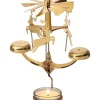 Teelicht-Karussell "Glockenspiel" in Gold - (H)21 cm