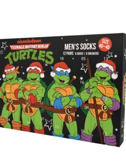Teenage Mutant Ninja Turtles Socken Adventskalender 12 Paar Socken in Mehrfarbig