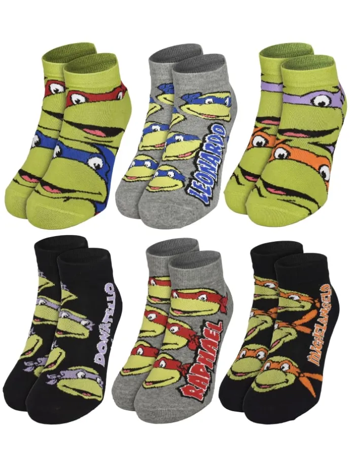 Teenage Mutant Ninja Turtles Socken Adventskalender 12 Paar Socken in Mehrfarbig