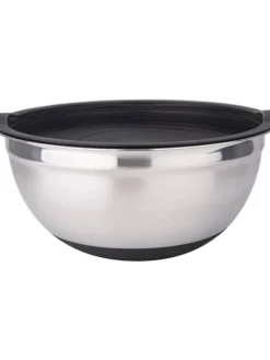 10-teiliges Edelstahl-Schüsselset – Stapelbar, Vielseitig & in Silber