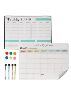 2-teiliges Whiteboard-Set in Weiß