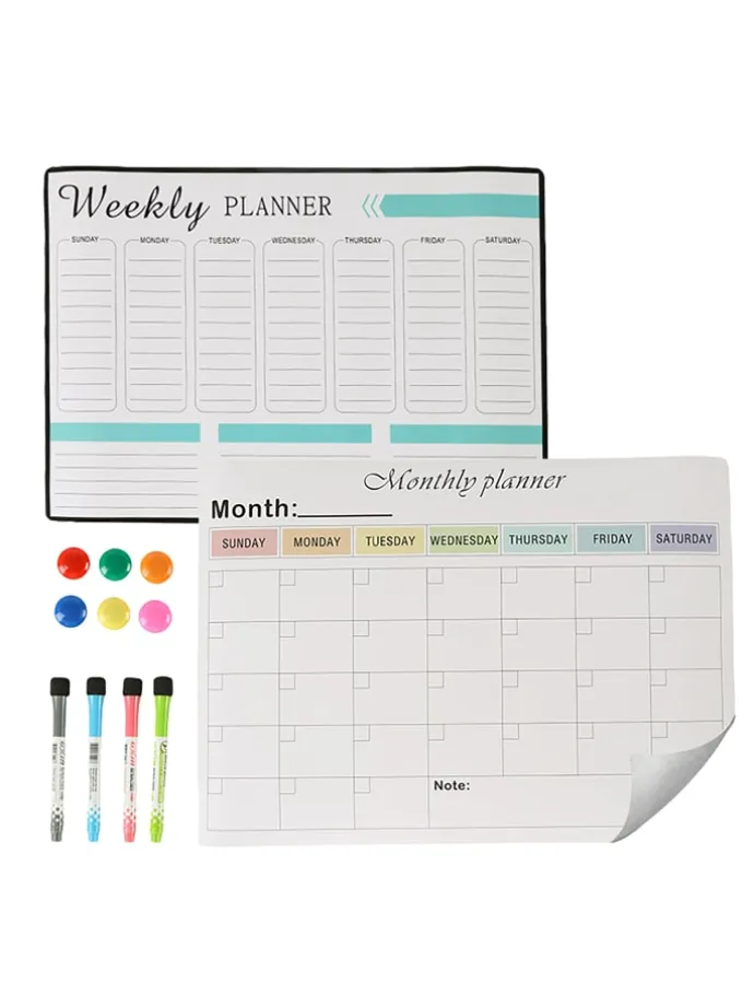 2-teiliges Whiteboard-Set in Weiß