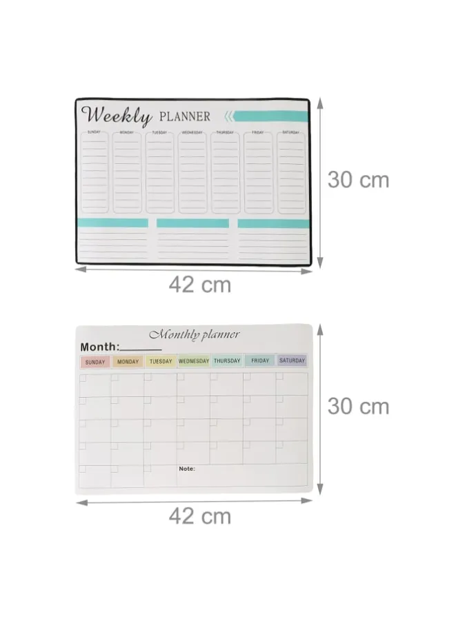 2-teiliges Whiteboard-Set in Weiß