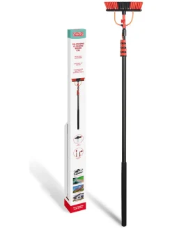 Teleskop-Reinigungsbürste in Schwarz - (L)7 m