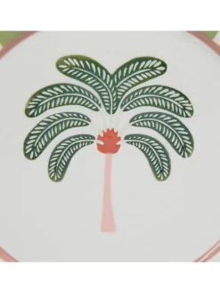 Teller PALACIO Palmehandbemalt in Multicolor