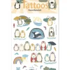 Temporäre Tattoos "Pinguin Familie" - ab 3 Jahren