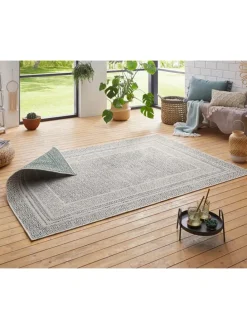 Teppich Frame rechteckig In- / Outdoor Bordüre grün