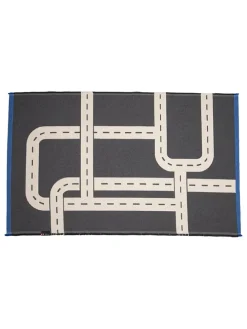 Teppich "Goliath - Straße" in Anthrazit/ Creme