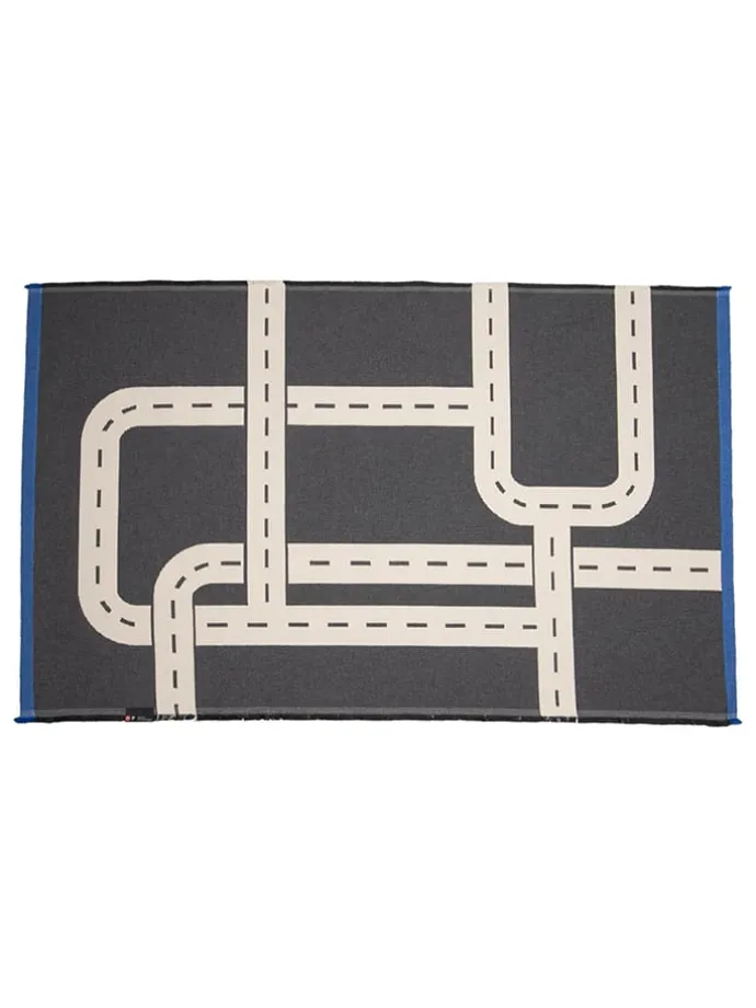 Teppich "Goliath - Straße" in Anthrazit/ Creme