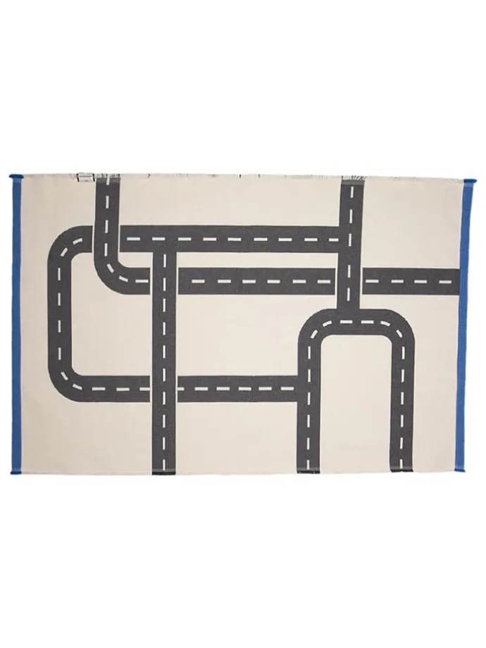 Teppich "Goliath - Straße" in Anthrazit/ Creme