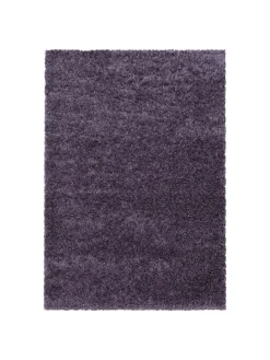 Teppich Hochflor Shaggy Uni-Look Polypropylen Wohnzimmer in VIOLETT