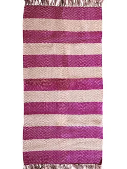 Teppich in Creme/ Lila - (L)150 x (B)90 cm