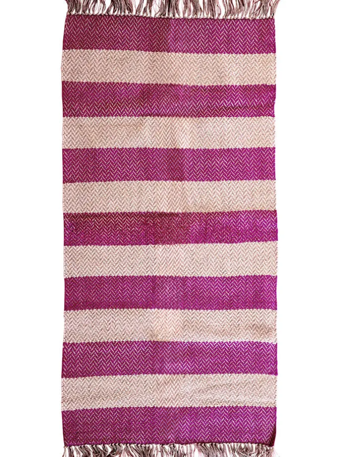 Teppich in Creme/ Lila - (L)150 x (B)90 cm