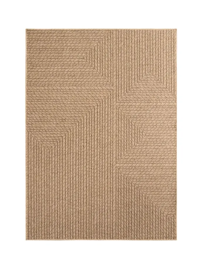 Teppich In-/Outdoor Jute-Optik Flachgewebe Unicolor Polypropylen