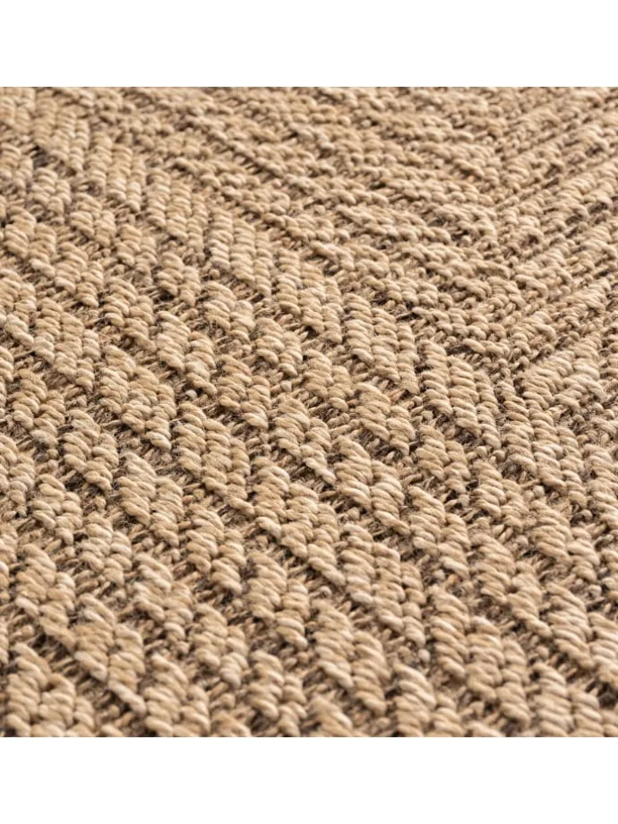 Teppich In-/Outdoor Jute-Optik Flachgewebe Unicolor Polypropylen