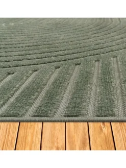 Teppich Kurzflor Struktur Wohnzimmer in Grün