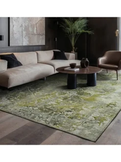 Teppich Olive in grün