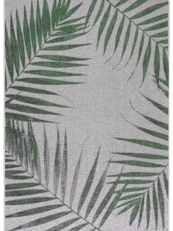 Teppich Outdoor Flachgewebe Dschungel-Design Polypropylen Terrasse