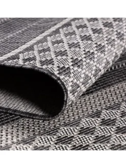 Teppich Outdoor Flachgewebe Antik-Optik Polypropylen Terrasse