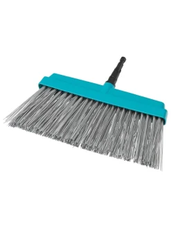 Terrassenbesen "Combisystem" in Hellblau/ Schwarz - (B)32 cm