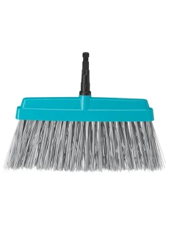 Terrassenbesen "Combisystem" in Hellblau/ Schwarz - (B)32 cm