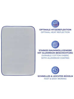 Thermal-Bügelmatte in Grau - (L)65 x (B)100 cm
