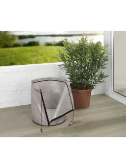 Thermo Pflanztopf-Sack in Beige - (H)55 x Ø 45 cm