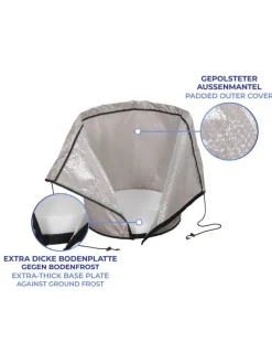 Thermo Pflanztopf-Sack in Beige - (H)40 x Ø 30 cm