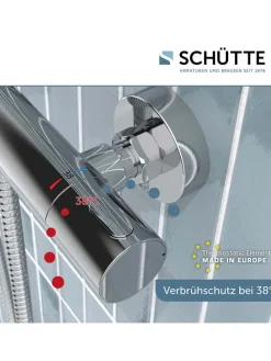 Thermostat-Duscharmatur ''Monza'' in Chrom
