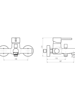 Thermostat-Wannenfüllarmatur 
