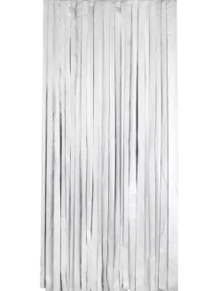 Thermo-Türvorhang in Schwarz/ Silber - (L)200 x (B)90 cm