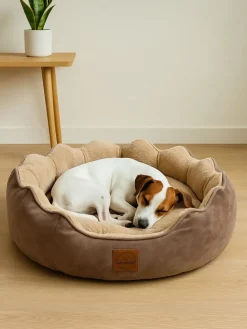 Tierbett ''Elsa'' in Hellbraun/ Beige